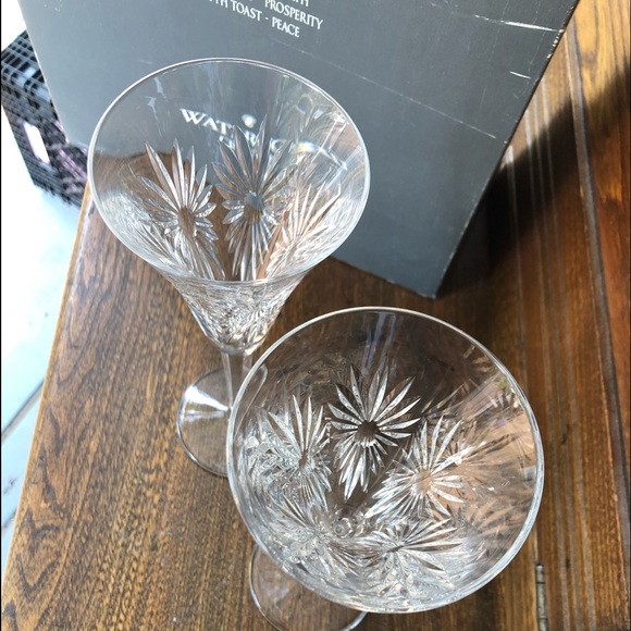 Waterford Crystal Millenium Collection “Happiness” set of 2 - Picture 2 of 5